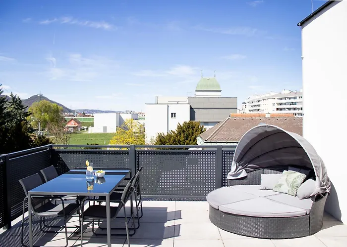 Noblenest Penthouse - Dachterrasse - Offenes Bad *