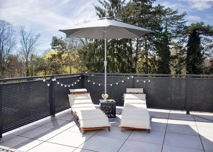 Noblenest Penthouse - Dachterrasse - Offenes Bad *