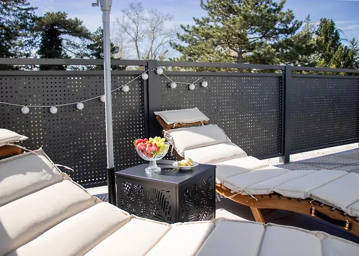 Noblenest Penthouse - Dachterrasse - Offenes Bad Apartamento