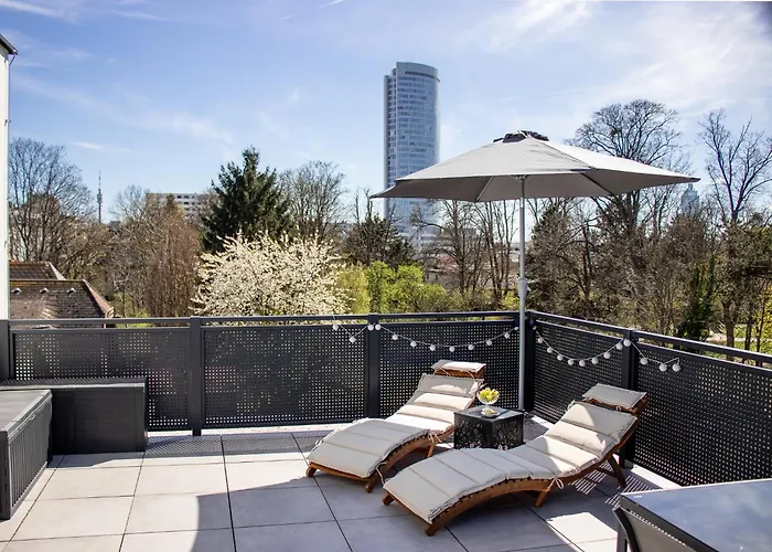 Noblenest Penthouse - Dachterrasse - Offenes Bad *